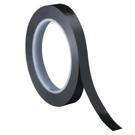 Bsc Preferred 1/4'' x 36 yds. Black 3M 471 Vinyl Tape, 3PK T9614713PKB